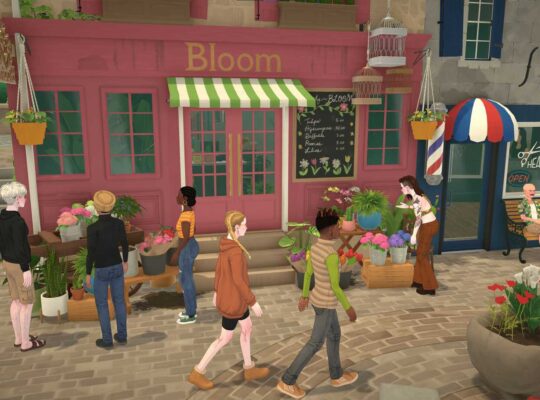 paralives walking around town