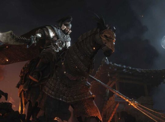 general on horse where winds meet